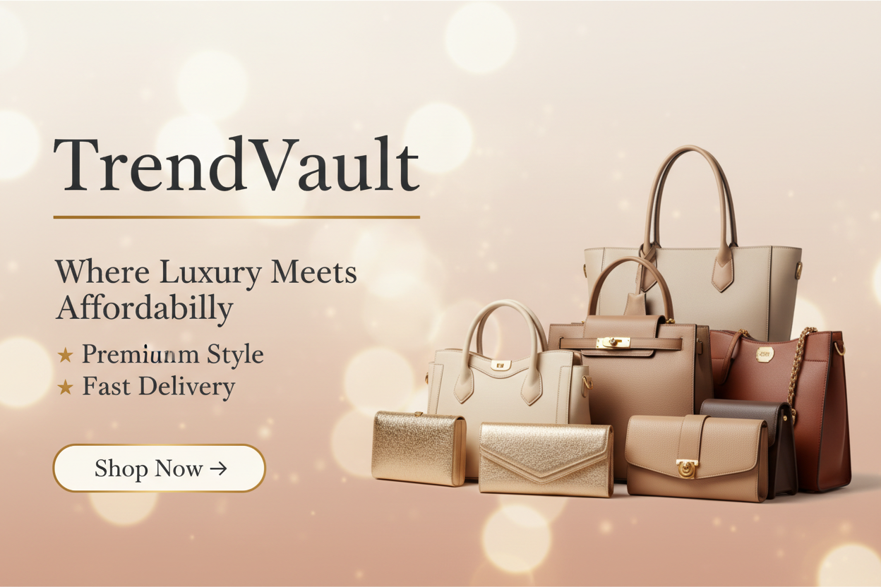 TrendVault Bags Banner